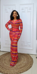 Deborah mesh skirt set