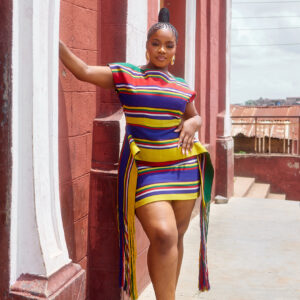 ISOKEN MINI SKIRT SET ( multicolored)