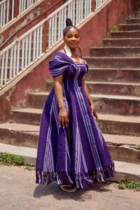 ABAYA MIDI DRESS (PURPLE)